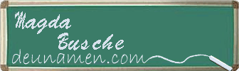 Magda Busche Visitenkarte